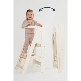 Tour d'apprentissage pliable easy montessori - naturel