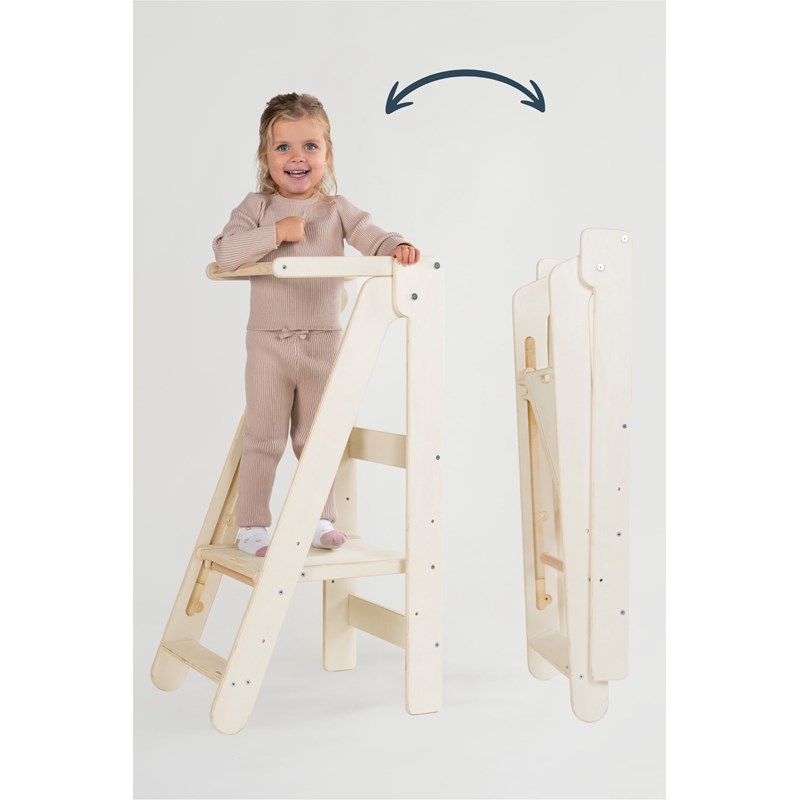 Tour d'apprentissage pliable easy montessori - naturel