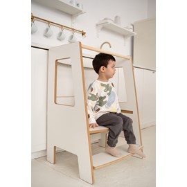 Tour d'apprentissage double montessori - blanc