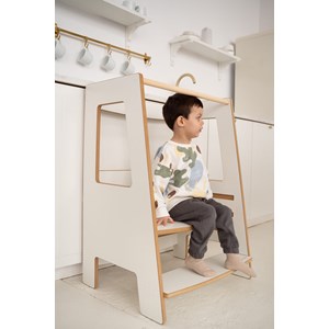 Tour d'apprentissage double montessori - blanc