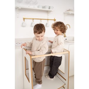 Tour d'apprentissage double montessori - blanc