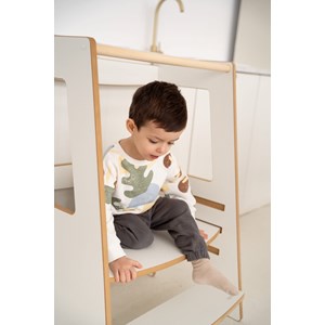 Tour d'apprentissage double montessori - blanc