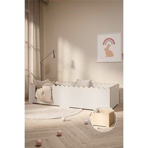 Lit enfant bubble - blanc 180x80cm