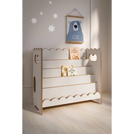Bibliothèque montessori bubble maxi - blanc
