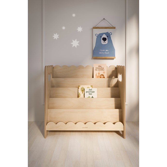 Bibliothèque montessori bubble maxi - bois-naturel