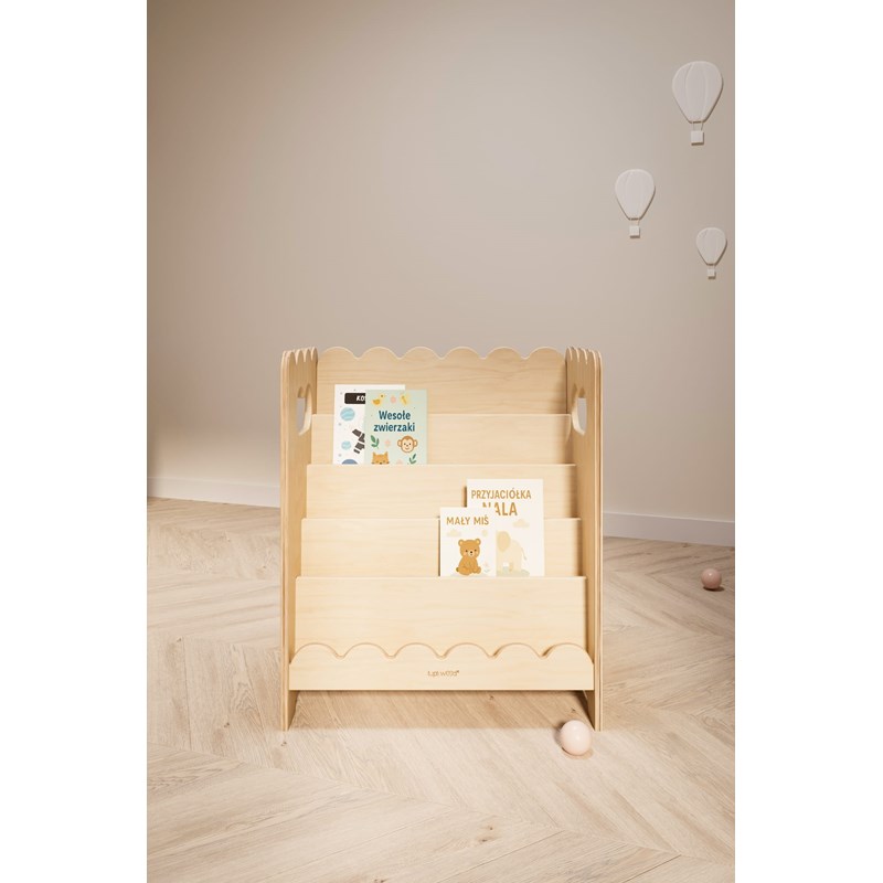 Bibliothèque montessori bubble mini - bois-naturel