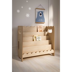 Bibliothèque montessori bubble maxi - bois-naturel