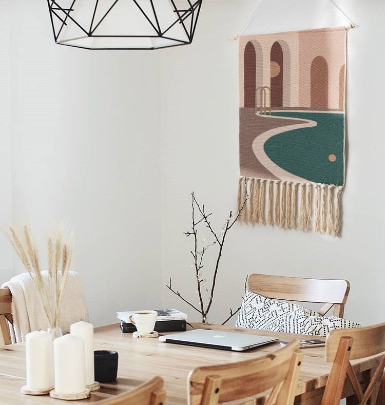 Tapis mural tissé à la main - palm springs