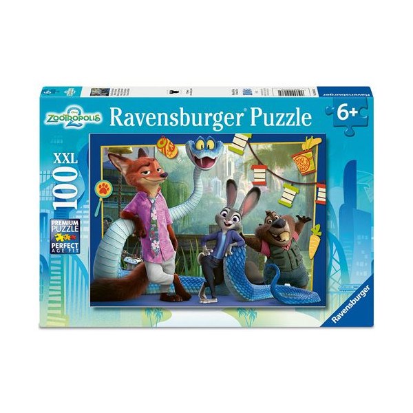 Puzzle 100 pièces xxl ravensburger zooto