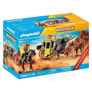 Attaque de diligence au far west