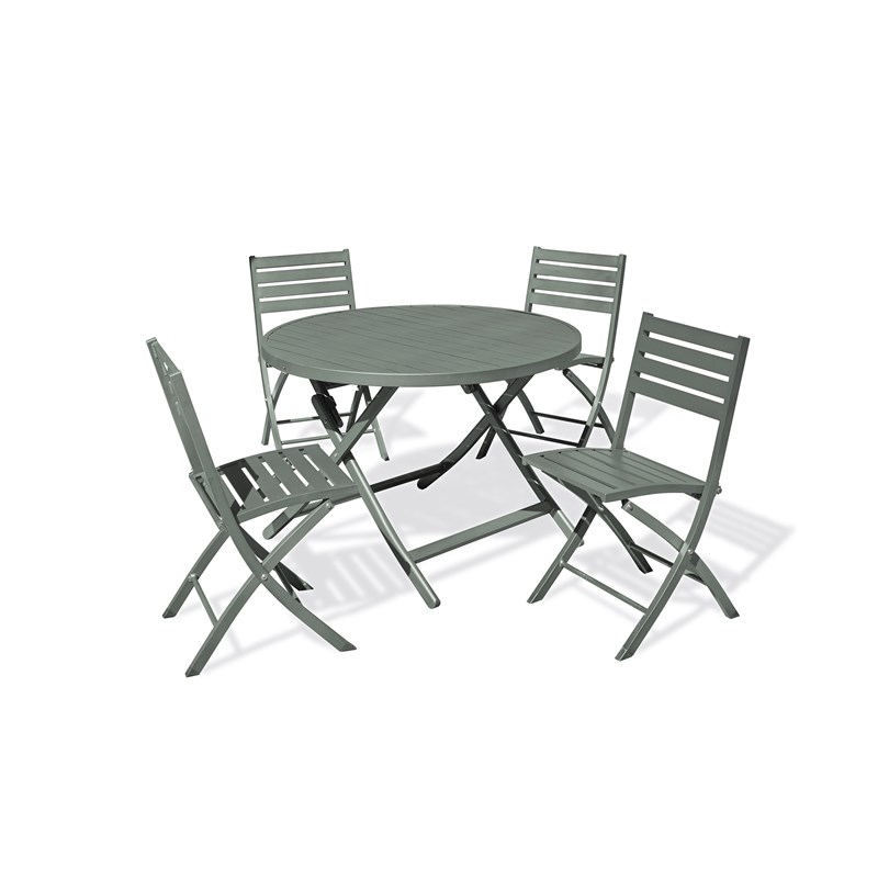 Ensemble table et chaises de jardin marius