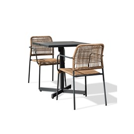 Ensemble table et fauteuils de jardin louise