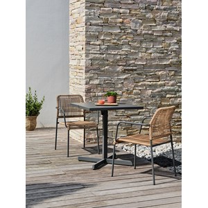 Ensemble repas de jardin 2 places en acier