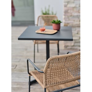 Ensemble repas de jardin 2 places en acier