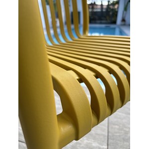 Fauteuil de jardin empilable en polypropylène