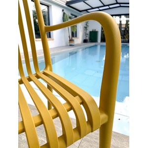 Fauteuil de jardin empilable en polypropylène
