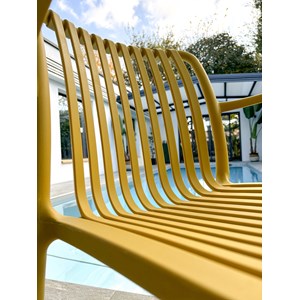 Fauteuil de jardin empilable en polypropylène