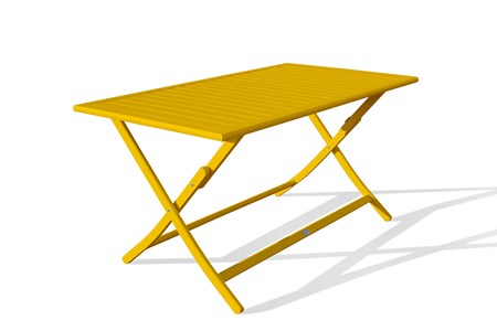 Table de jardin pliante en aluminium