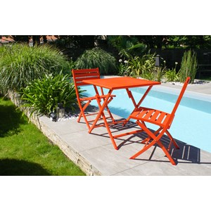 Lot de 2 chaises de jardin marius