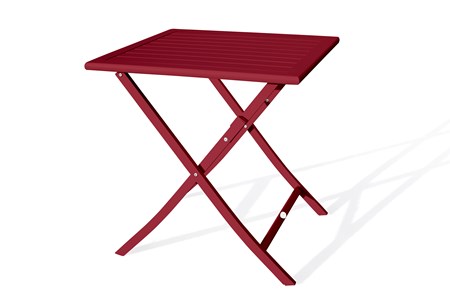 Table de jardin pliante en aluminium