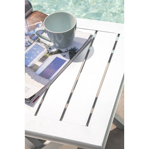 Table basse de jardin pliante en aluminium