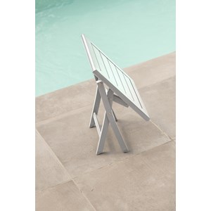 Table basse de jardin pliante en aluminium