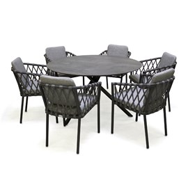 Ensemble table et fauteuils de jardin pilat