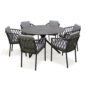 Ensemble table et fauteuils de jardin pilat