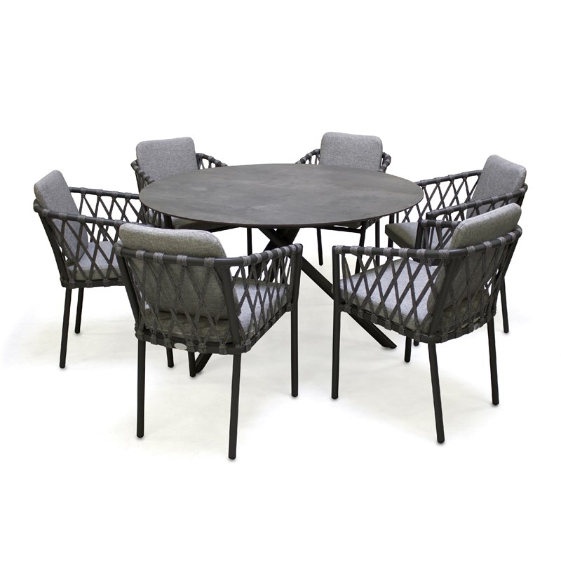 Ensemble table et fauteuils de jardin pilat