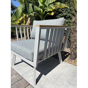 Salon de jardin 5 places en aluminium