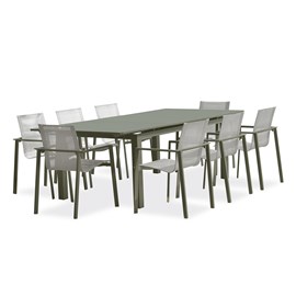 Ensemble table et fauteuils de jardin miami