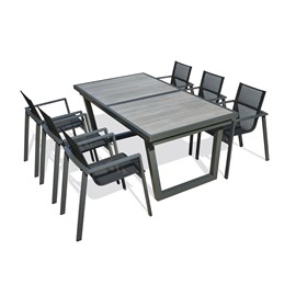 Ensemble table, chaises et fauteuils de jardin olhos