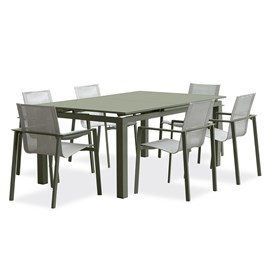 Ensemble table et fauteuils de jardin miami
