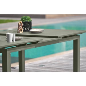 Ensemble repas de jardin 6 places en aluminium