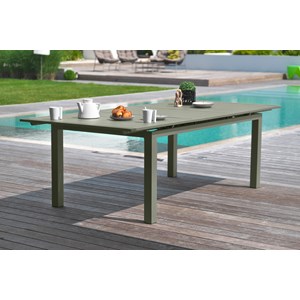 Ensemble repas de jardin 6 places en aluminium