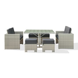 Ensemble table et fauteuils de jardin oceane