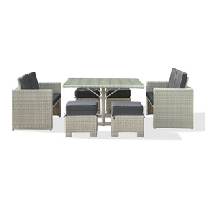 Ensemble table et fauteuils de jardin oceane