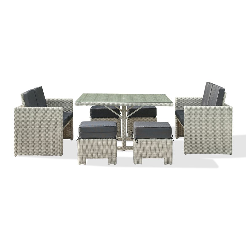 Ensemble table et fauteuils de jardin oceane