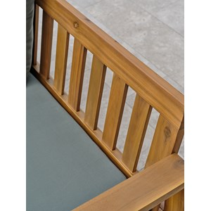 Salon bas de jardin 4 places en bois d'acacia