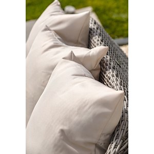 Salon de jardin 5 places en résine tressée rondee