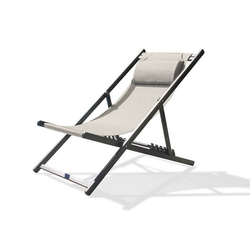 Chilienne de jardin en toile plastifiéee et aluminium