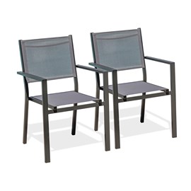 Lot de 2 fauteuils de jardin tolede