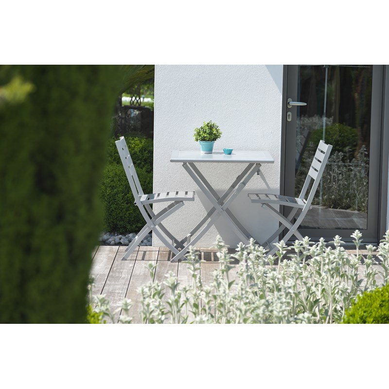 Chaise de jardin pliante en aluminium