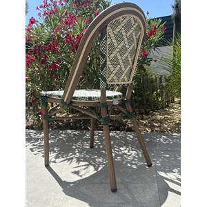 Fauteuil de jardin empilable en aluminium