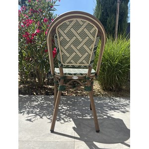 Fauteuil de jardin empilable en aluminium