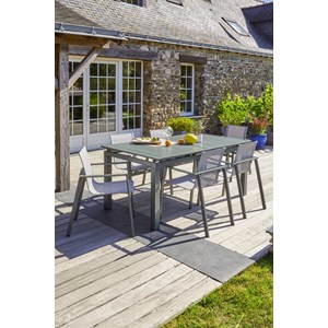 Lot de 2 fauteuils de jardin miami