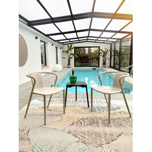 Lot de 2 fauteuils de jardin diego