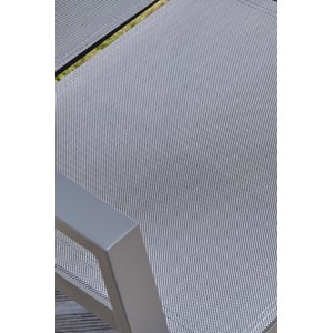Fauteuil de jardin empilable en aluminium
