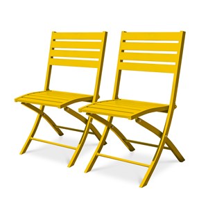 Lot de 2 chaises de jardin marius