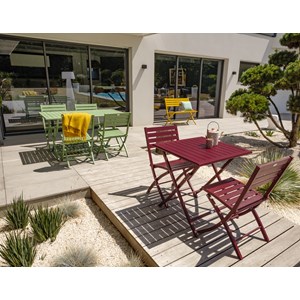 Chaise de jardin pliante en aluminium